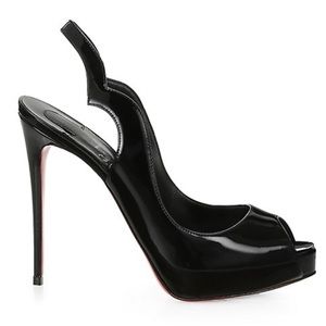 Brand new with box pair of Louboutin Red bottom black heels